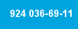 924 036-69-11 924 036-69-11